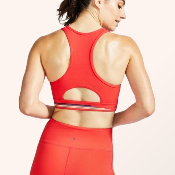 Peloton | Women's Red High Neck Sports Bra (Size Small) - Picture 11 of 11